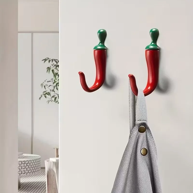 10PC Pepper Shaped Wall Hooks  - Home Bathroom Organizer review and price
