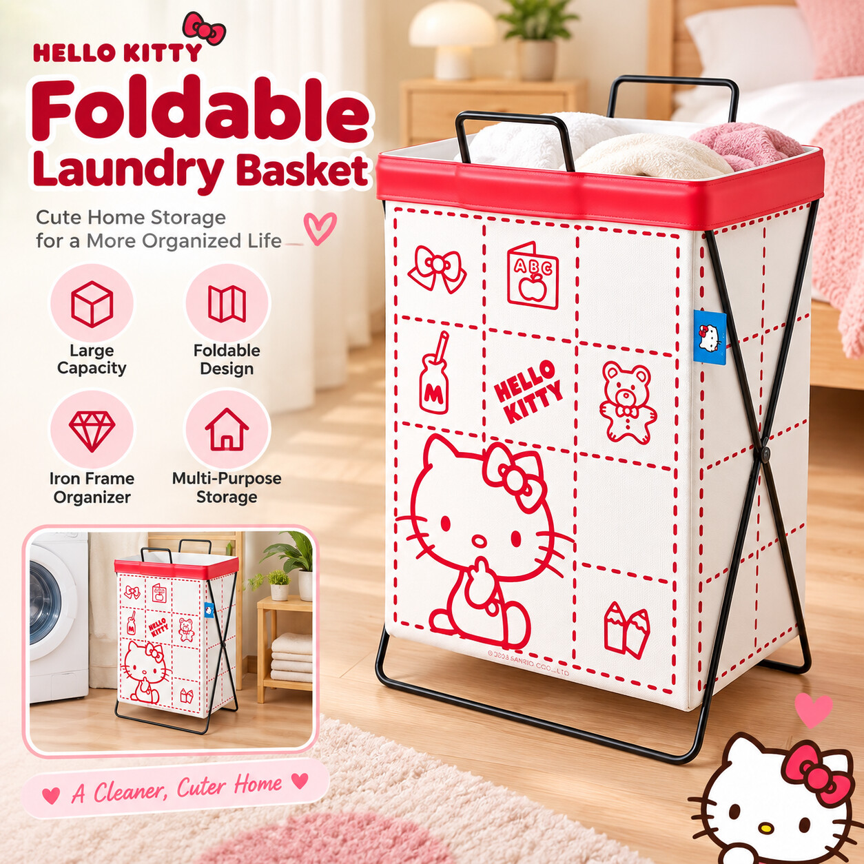 Cinnamoroll Kuromi Sanrio Stee - Home Edit Bathroom Storage review and price